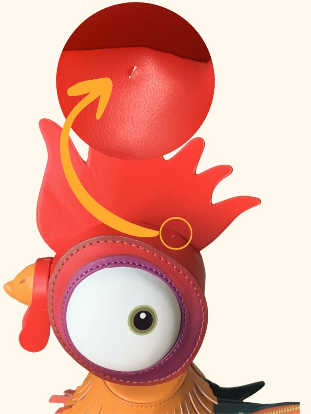 Disney Moana Hei Hei the Rooster Crossbody Bag by Loungefly - New with Tag - Picture 8 of 13